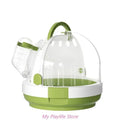 Portable Clear Bird Carry Case Transport Cage Parrots Carrier