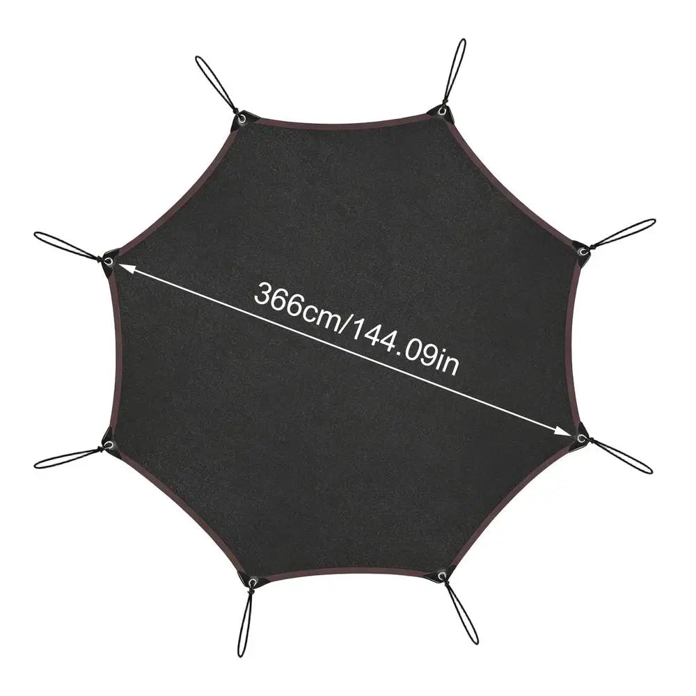10/12/14FT Trampoline Sunshade Tent Cover Trampoline Shade Cover Trampoline Protection Cover Compatible Sunshade Accessories Zpaxo 12 feet