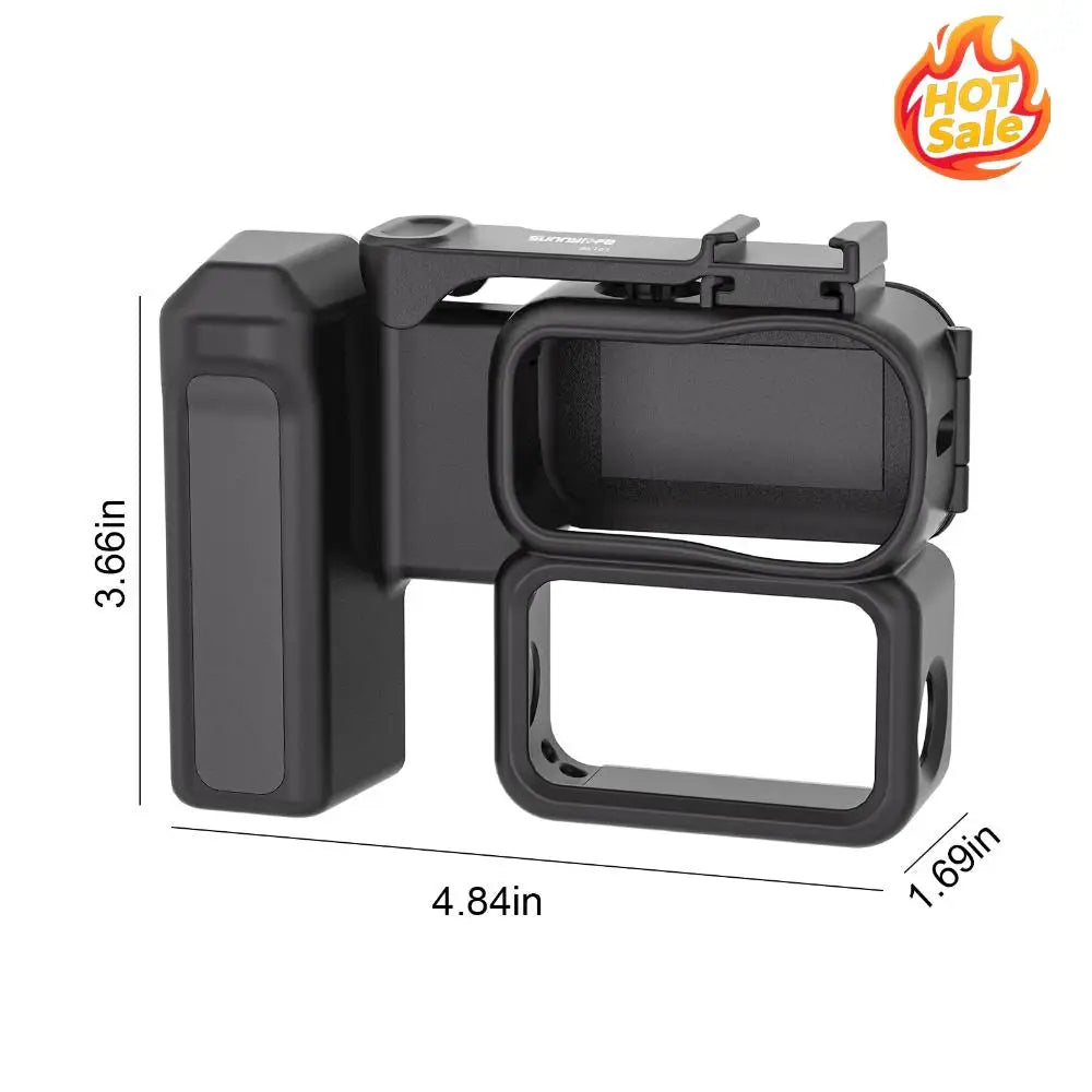 Hand Grip for Osmo Nano Street Photography Accessories Quick Release Rabbit Cage Grip Frame Handle Kit Protective Frame Zpaxo