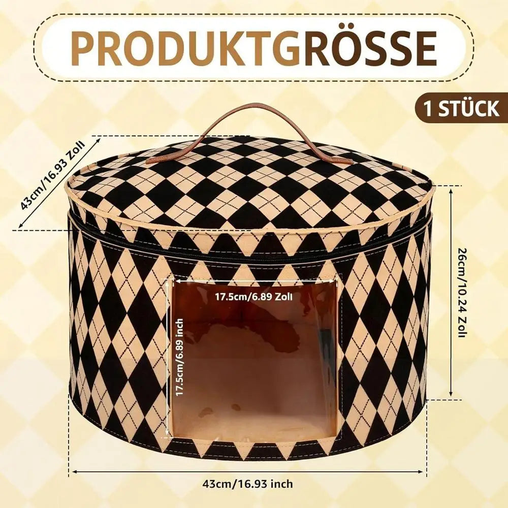Hat Storage Foldable Multipurpose Carry Bag Cowboy Bucket Toy Scarf