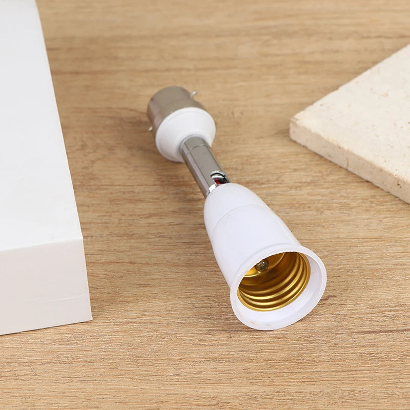 B22 to E27/E26 90° Rotatable Light Socket Adapter Converter
