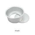 Aluminum Cake Pan 2/4/5/6/7/8Inch Round Non-Stick Cake Mold Anodised Aluminum with Removable Base for Birthday Wedding Party Zpaxo 4 Inch 52040