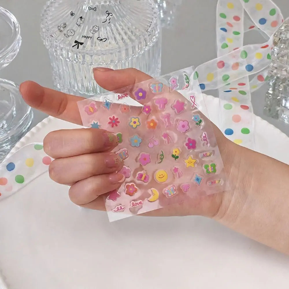 24pcs Cartoon No-Repeat Nail Sticker DIY Self Adhesive Cartoon Stickers Multifunction Cup Stickers For Nail Art Decoration Zpaxo