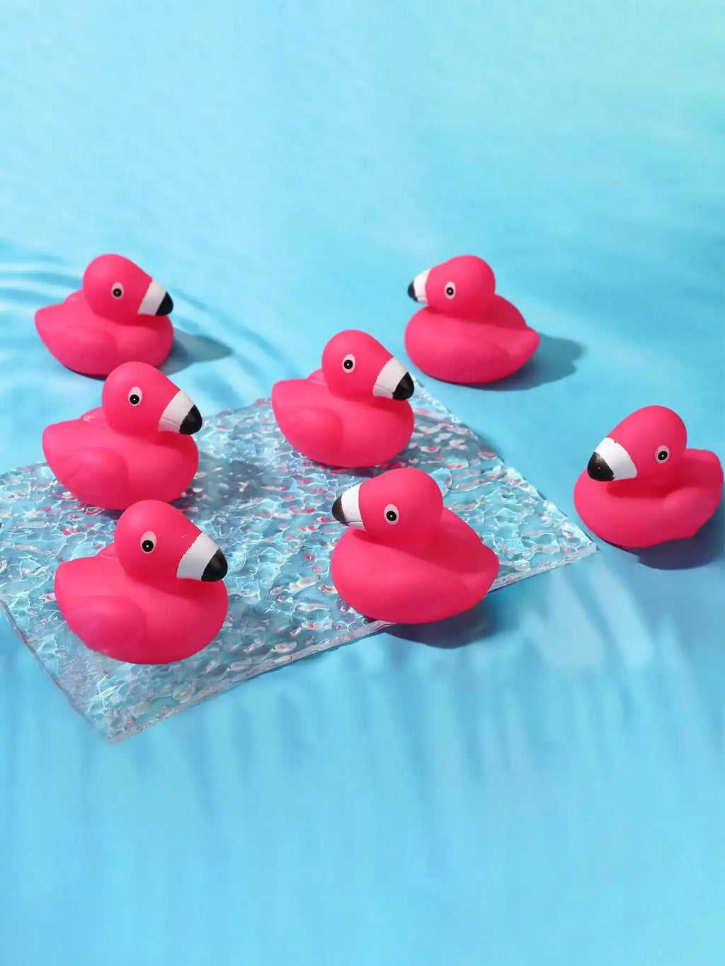 Flamingo Rubber Ducks Mini Pink Flamingos Bath Toy Floating Squeak