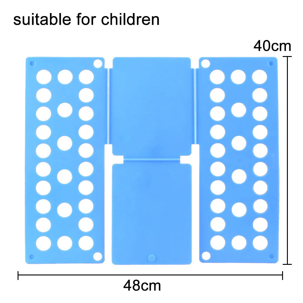 Home Storage Clothes Holder Quick Clothes Folding Board T Shirts Jumpers Organizer Fold Kids Magic Clothes Folder Save Time Zpaxo blue S for child