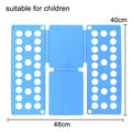 Home Storage Clothes Holder Quick Clothes Folding Board T Shirts Jumpers Organizer Fold Kids Magic Clothes Folder Save Time Zpaxo blue S for child