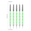 5 8 0 2 Nail Art Silicone Pens Double Ended Tip Sculpting Tools Multi Zpaxo Green