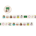 Japanese Cartoon Washi Tape Sticke INS Aesthetic Paper DIY Handbook Zpaxo A2