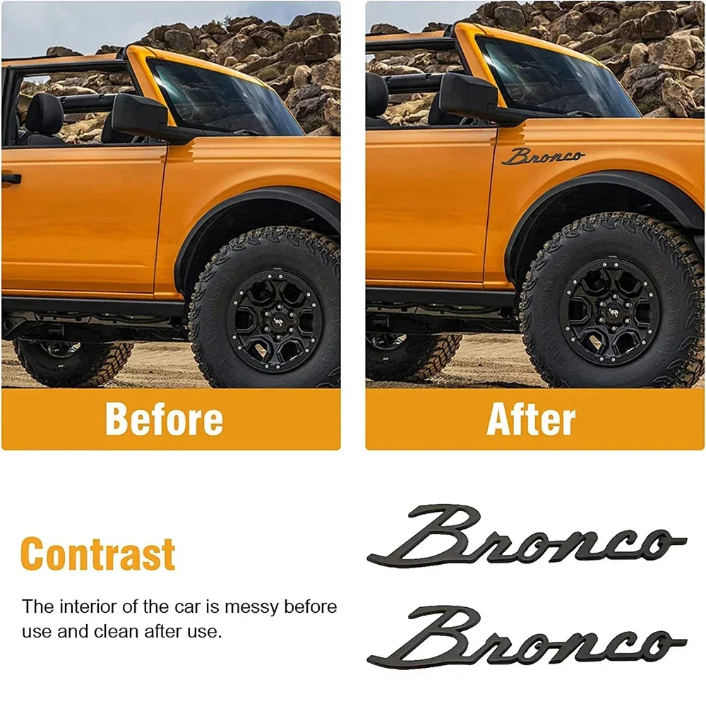 3D Ford Bronco Fender & Tailgate Emblem Badge 2021–2023