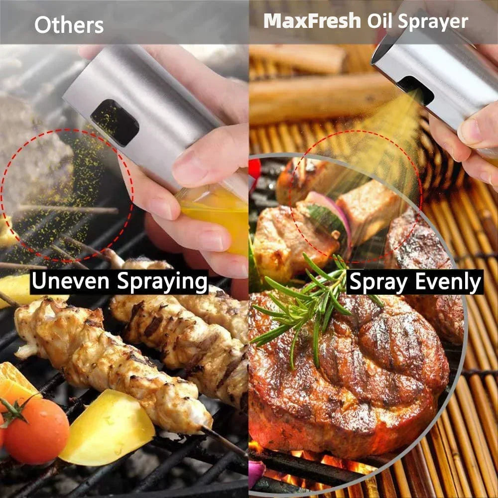 Oil Sprayer Bottle Portable Kitchen Baking Salad BBQ Utensils Glass