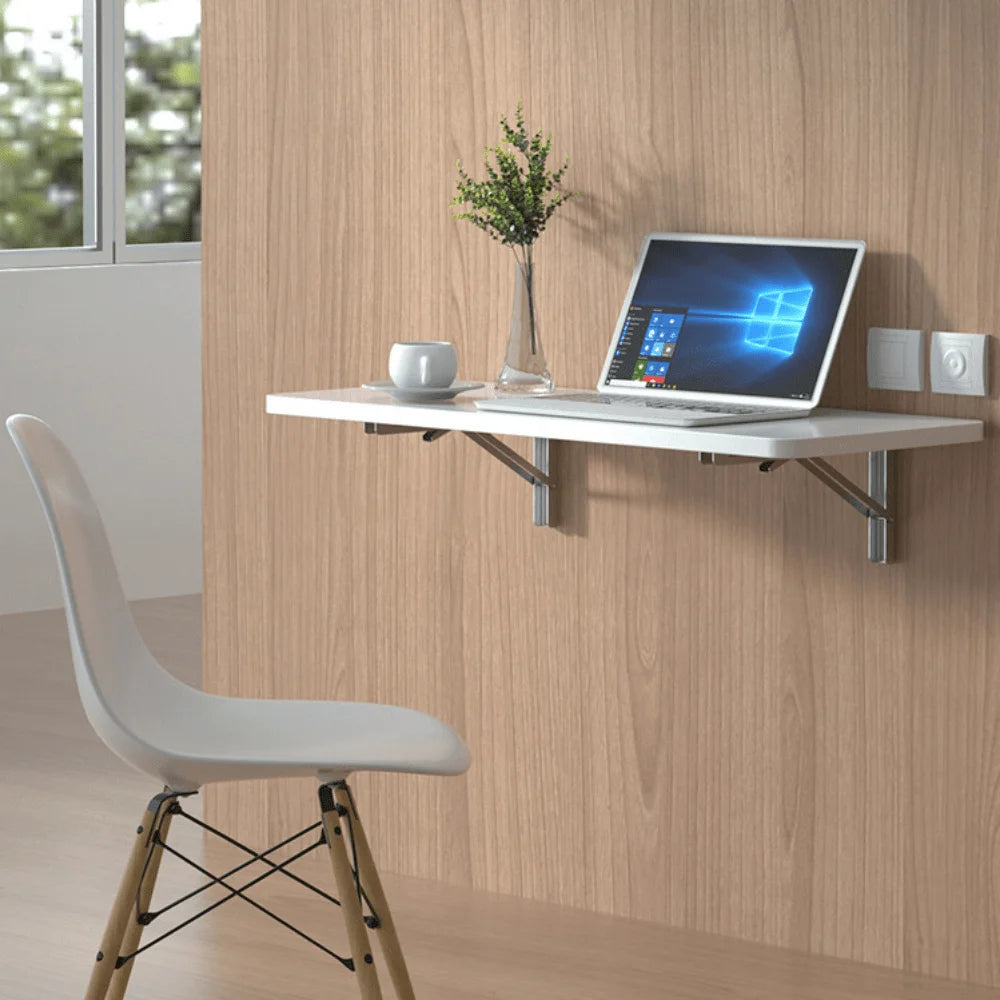 2pcs Sturdy Steel Folding Shelf Brackets Wall-Mounted Design for Workbench Table, Table Shelves Angle Bracket Home Hardware Zpaxo