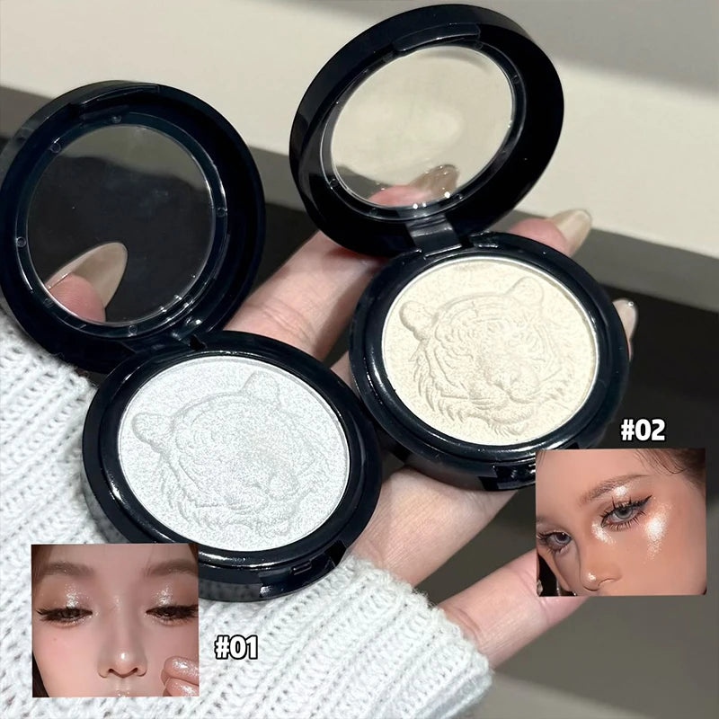 Pearlescent Diamond Highlighting Natural Glossy Effect Brighten The Contour and Modify Face Lasting Shimmer High Gloss Makeup Zpaxo