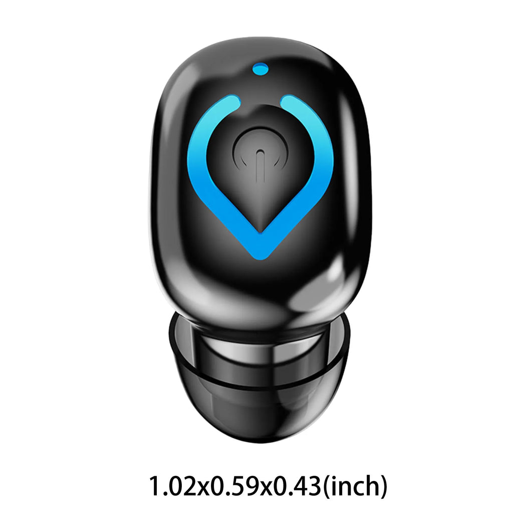 BT 6 1 Wireless Mini Single Earbud Mic Invisible Earbuds IPX3