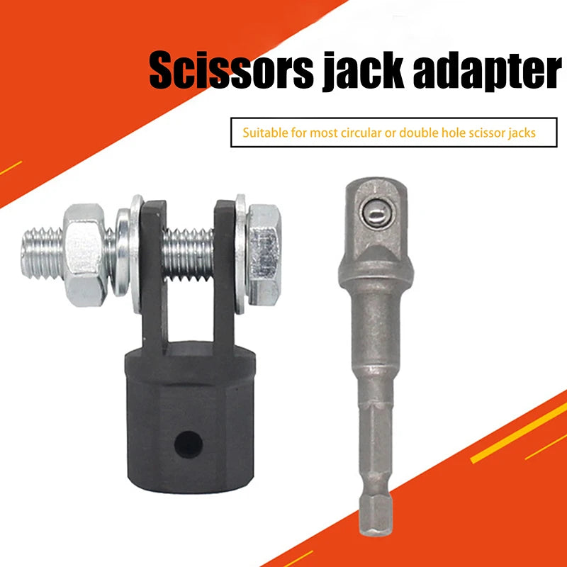 Scissor Jack Adapter 1/2" Drive Socket Wrench – Chrome Vanadium