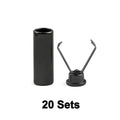 Heavy Duty Metal Cord Locks – Adjustable Fastening Clips Metal Cord Locks Zpaxo 20PCS Black