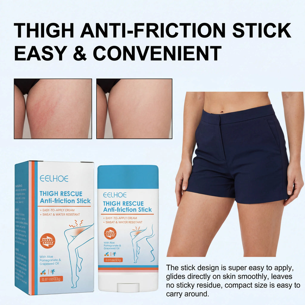 1/2/3/4/5 Pcs Anti Chafing Stick Flaky Thigh Skin Care Stabilizing Restoring Soothing Redness Long Lasting Moisturization Balm Zpaxo