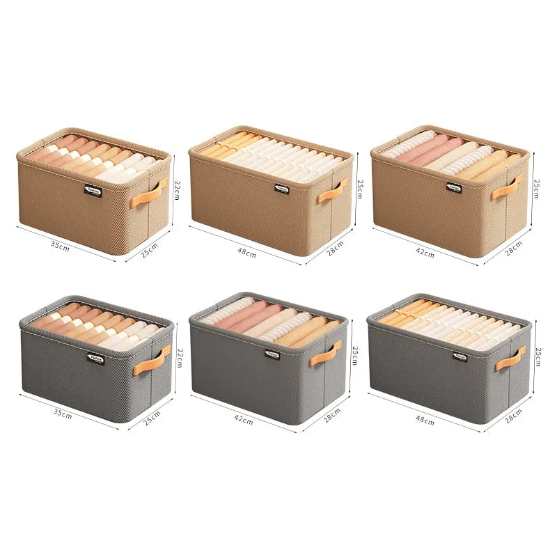 1/2/3PCS Collapsible Clothing Organizer Closet Clothes Pants Storage Organizer Closet Organizer Drawer Organizer Toy Storage Zpaxo
