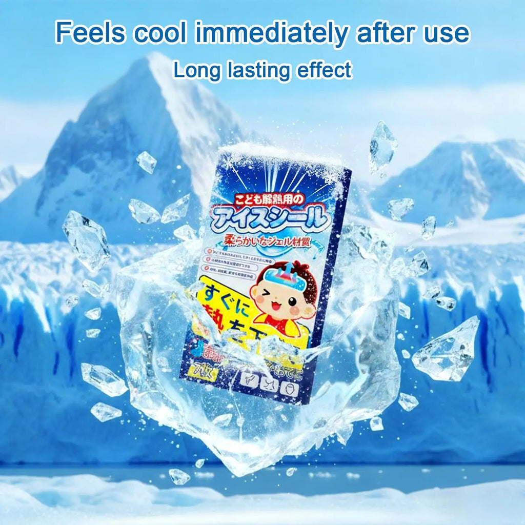 7-Piece Cooling Patches Kids Discomfort Relief Cold Compress Sheets