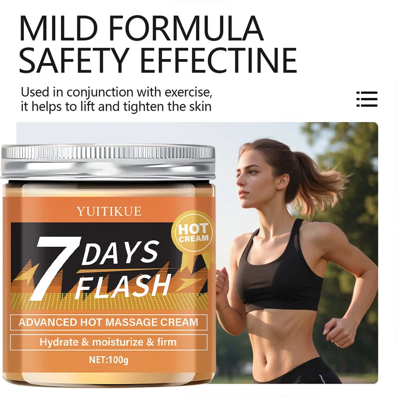 YUITIKUE 7-Day Hot Sculpting Cream 100g | Firms & Moisturizes Body Sculpting Cream Zpaxo