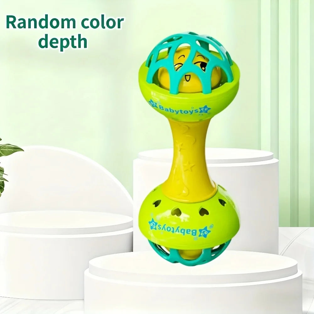 Baby Double Headed Ringing Toy Available Multiple Colors Bright Zpaxo green
