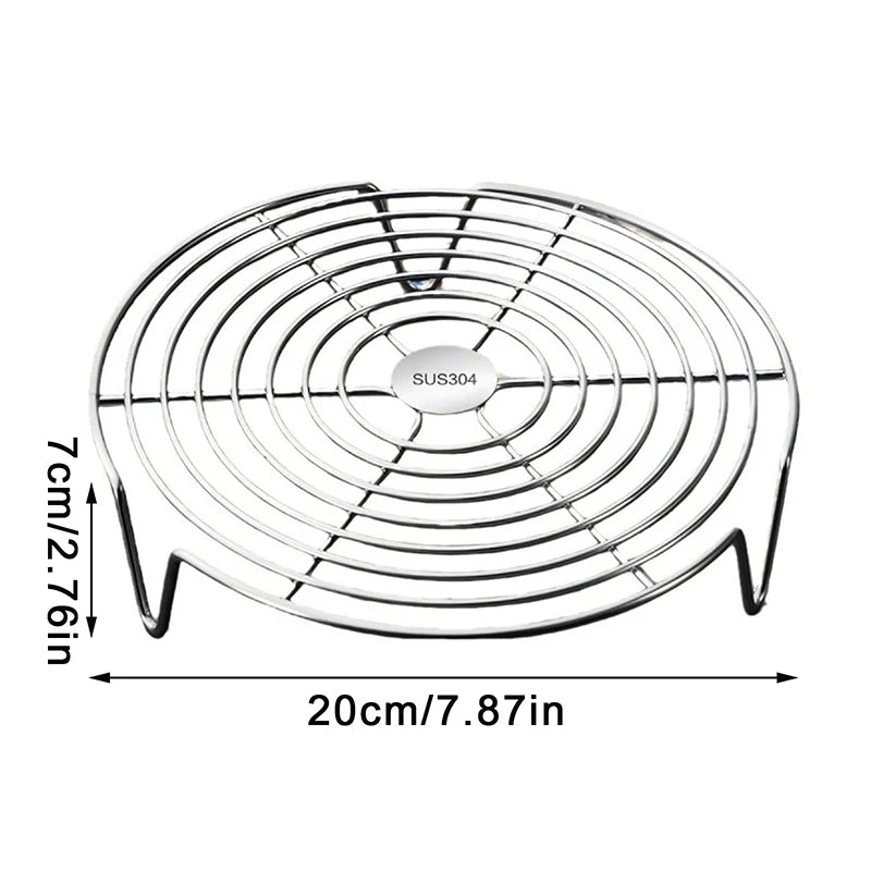 1Pcs Steamer Rack Multifunction Pot Steaming Tray Dumplings Eggs Grill Stand Kitchen Tableware Cooking Utensils Zpaxo A6
