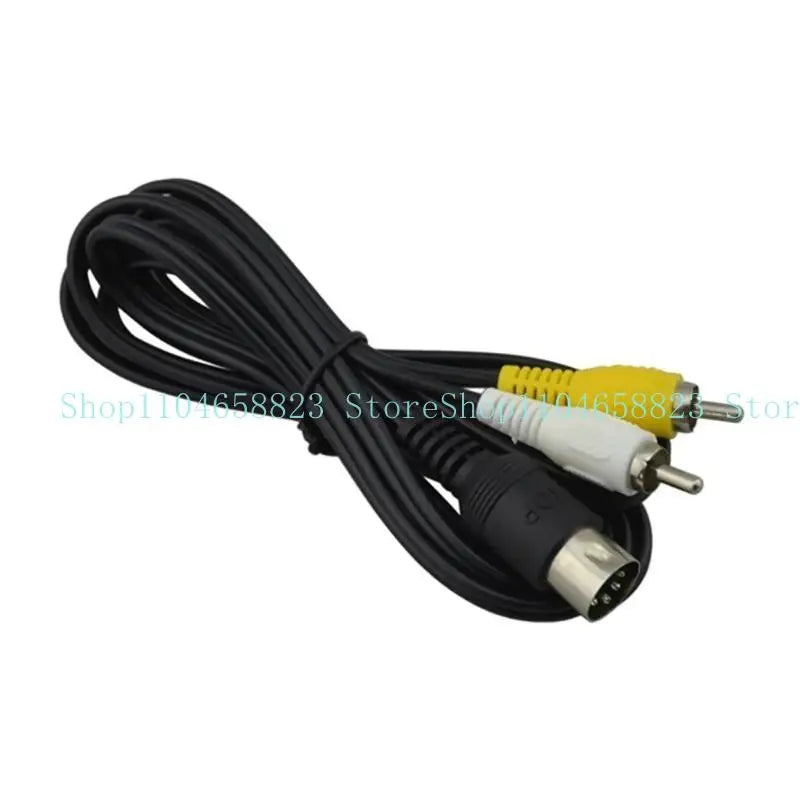 Audios Video AV-Cable Wire Adapter to RCA-TV Connection Cord for Mega Drive 1 Zpaxo