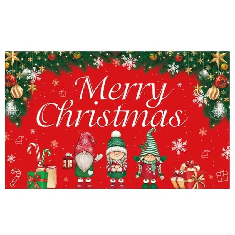 70 8x43 Christmas Scene Backdrop Polyester Cloth Indoor Holiday Party