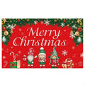 70 8x43 Christmas Scene Backdrop Polyester Cloth Indoor Holiday Party