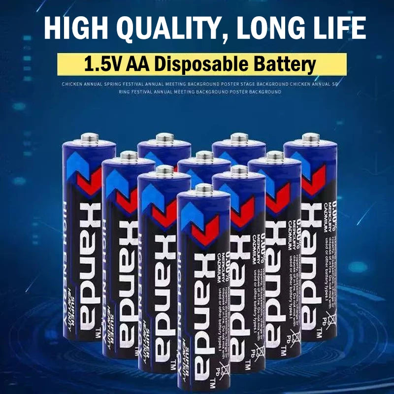 60PCS 1.5V AA Disposable Battery 90mAh Carbon Zinc Manganese Dry Batteries for Led Light Toy Mp3 Camera Flash Shaver CD Player Zpaxo