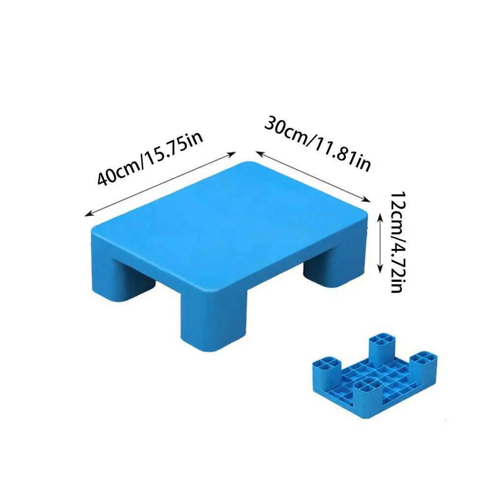 Storage Risers for Basement Floor 250kg Load Capacity Lightweight Risers Interlocking Storage Pad for Indoor Outdoor Garage Zpaxo Blue