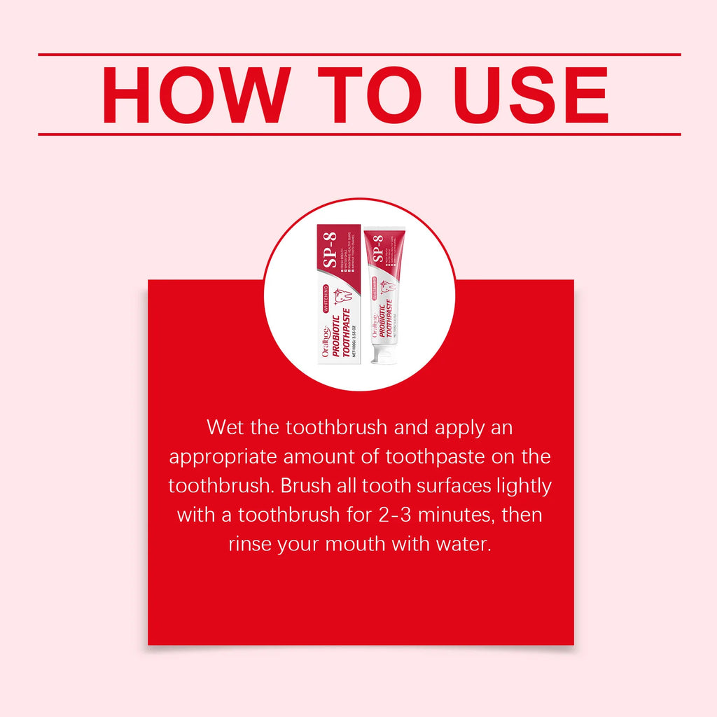 Oralhoe Probiotic Toothpaste | Enamel Brightening & Gum Care Probiotic Toothpaste Zpaxo