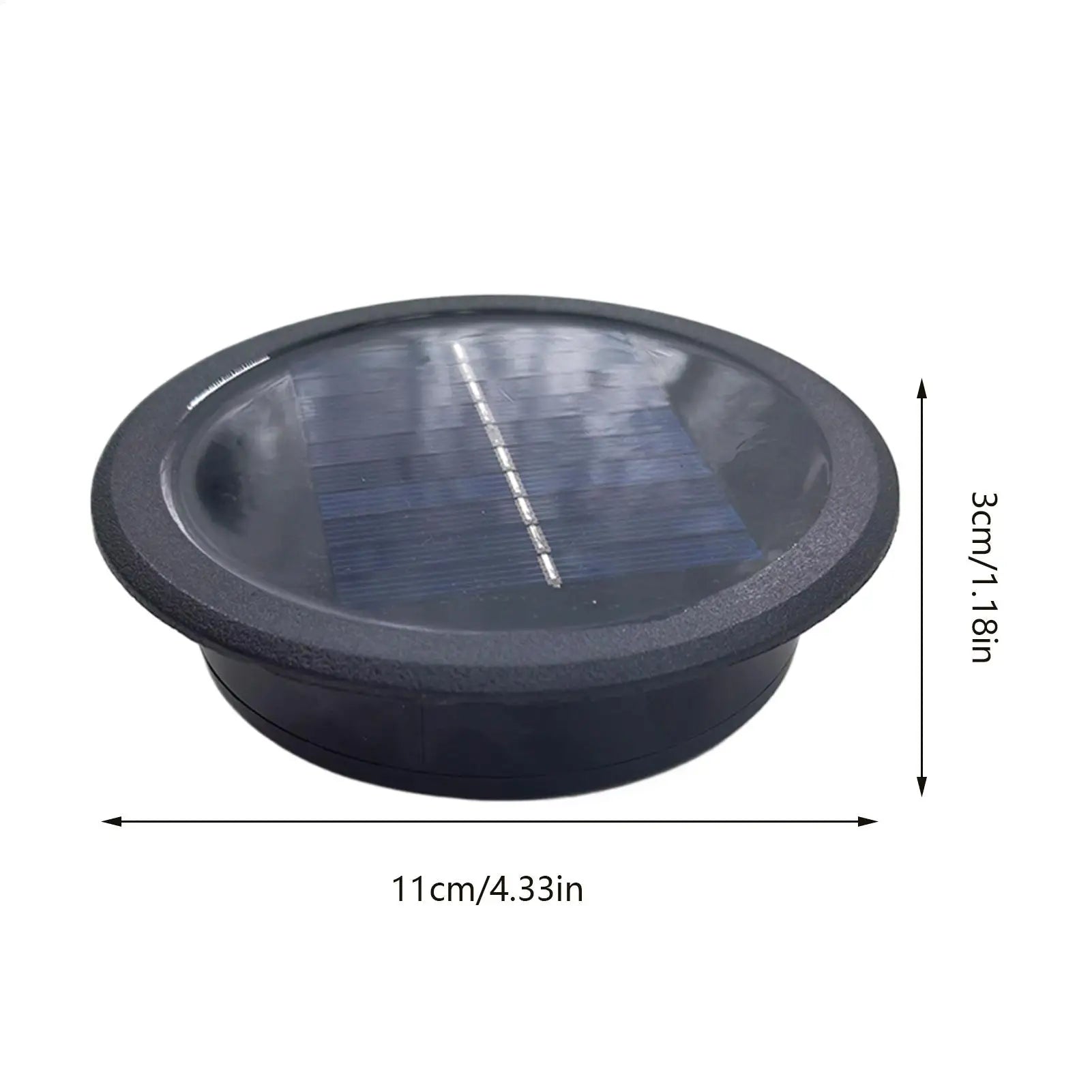 11cm Solar Light Replacement Top Waterproof Lamp Cover Outdoor Solar Light Lid for Garden Pathway Patio, Yard Porch Walkway Zpaxo