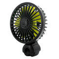 USB Car Cooling Fan 360 Rotatable Backseat Vehicle Rear Headrest Zpaxo 1pc