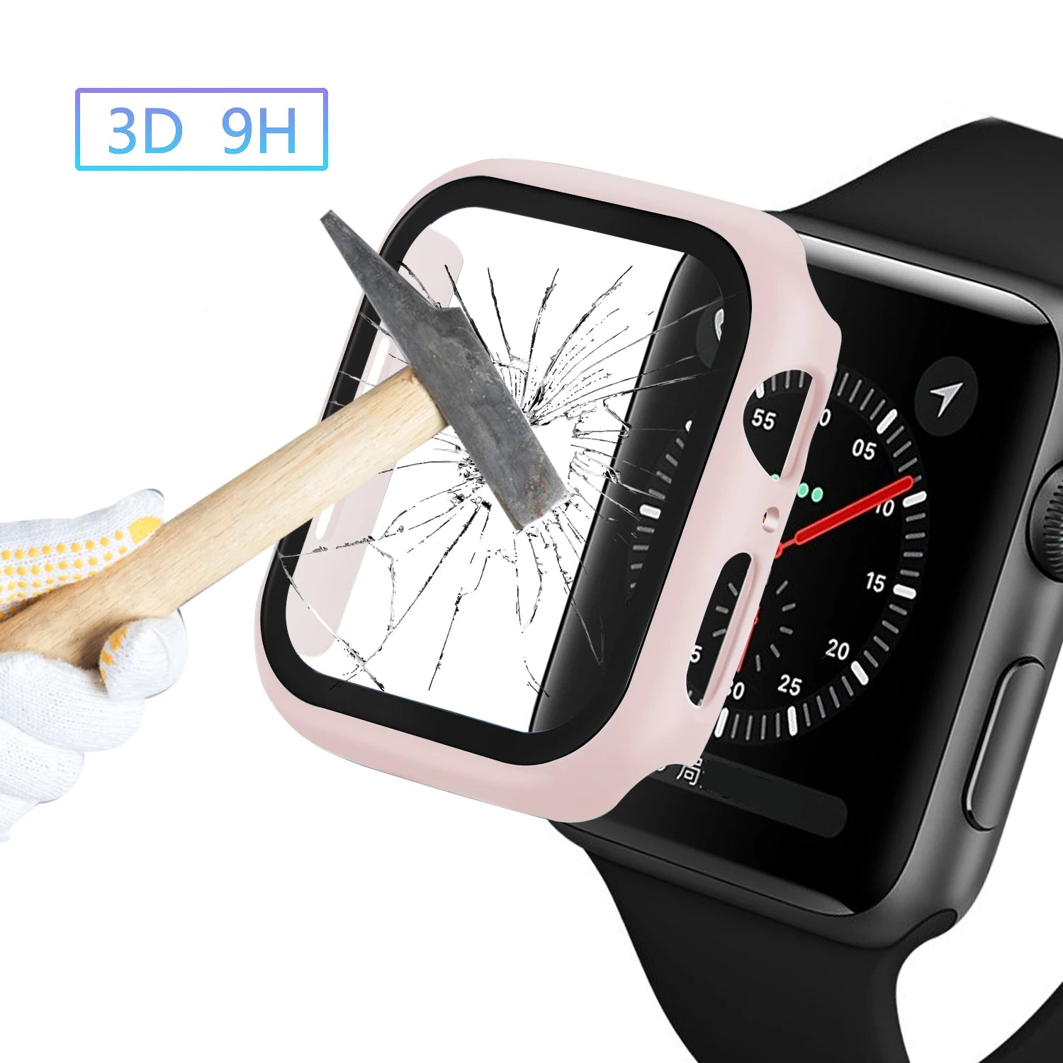 Glass+Cover For Apple Watch Ultra 9 8 7 41mm 45mm 49mm Screen Protector For iWatch Series 6 5 4 3 se 38mm 40mm 42mm 44mm bumper Zpaxo