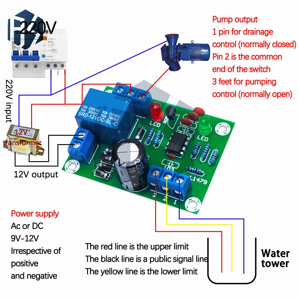 DIY Aquarium Water Level Controller Module Liquid Sensor Switch Zpaxo