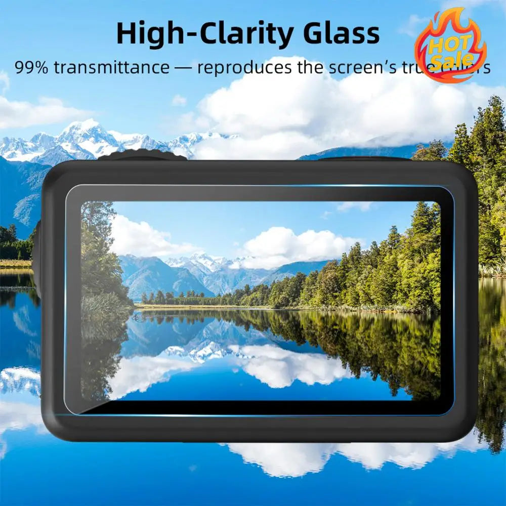 Anti-Bubble Screen Protector Fit for DJI OSMO Action 6 Accessories 0.4mm Tempered Glass Protector Scratch Resistant Zpaxo