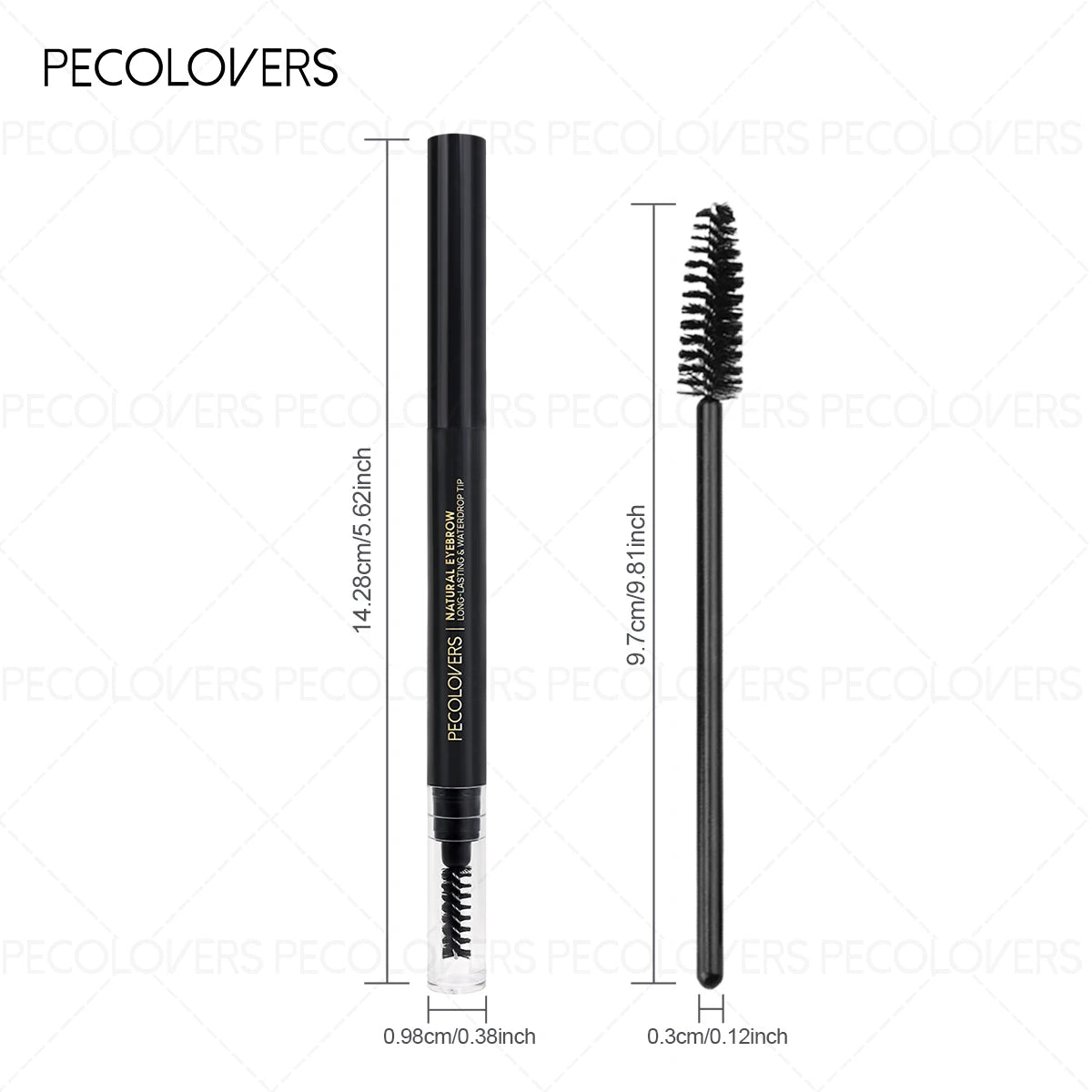 1PCS Waterproof Eyebrow Pencil with Eyebrow Brush, Accurate Makeup Application, Anti-smearing, Natural and Wild Eyebrows Zpaxo