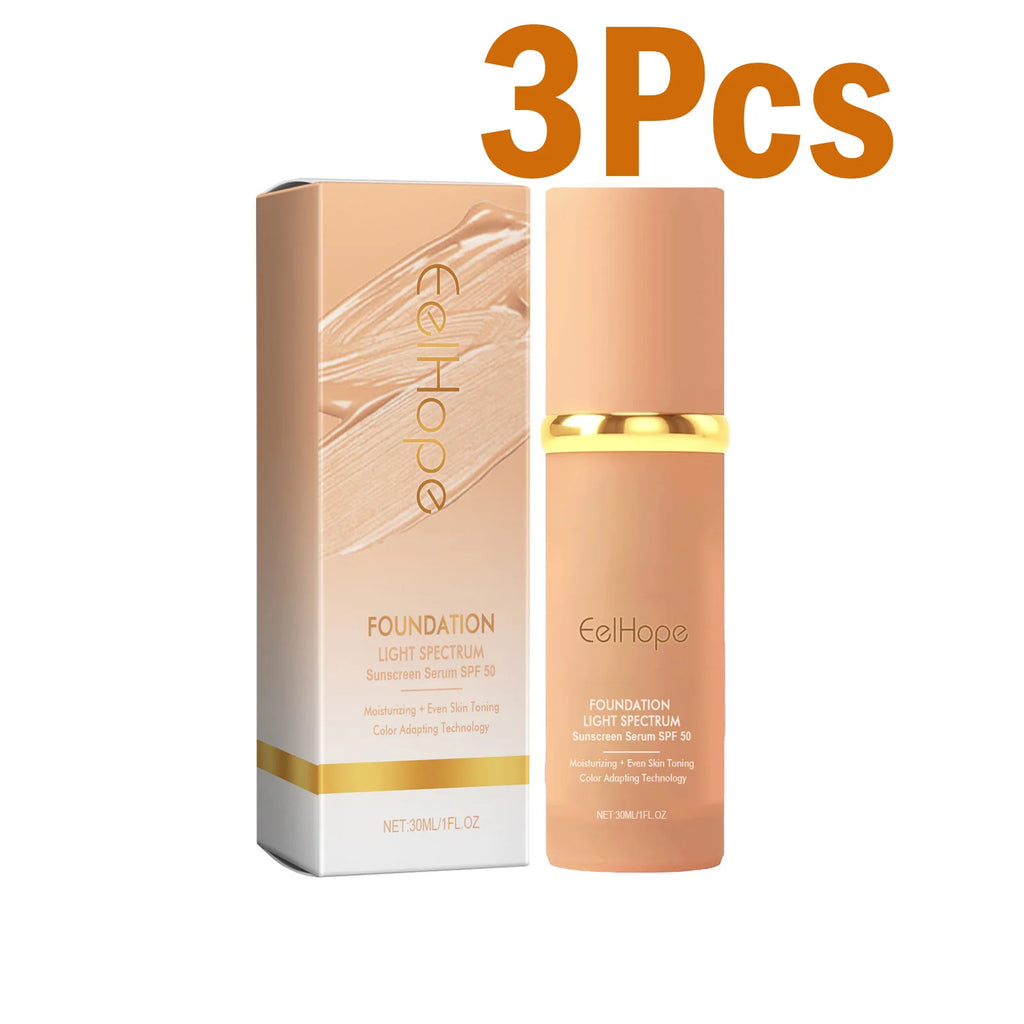 Eelhope 4-in-1 Color Changing Foundation SPF 50 Serum Concealer Liquid Foundation Zpaxo 90ml Boxed