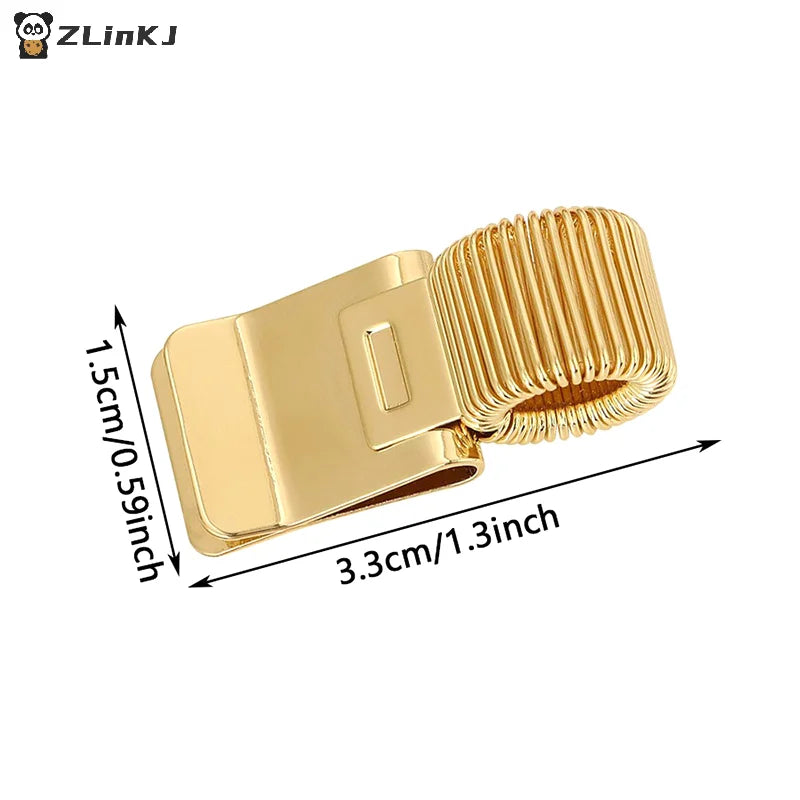 Retro Metal Pen Clip Spring Students Creative School Notebook Zpaxo