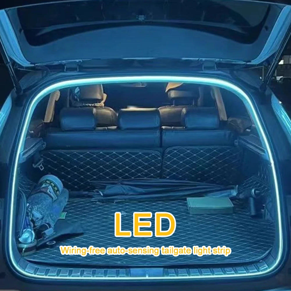 2M 4M LED Car Trunk Light Strip No Drilling Dynamic Flowing Ambient
