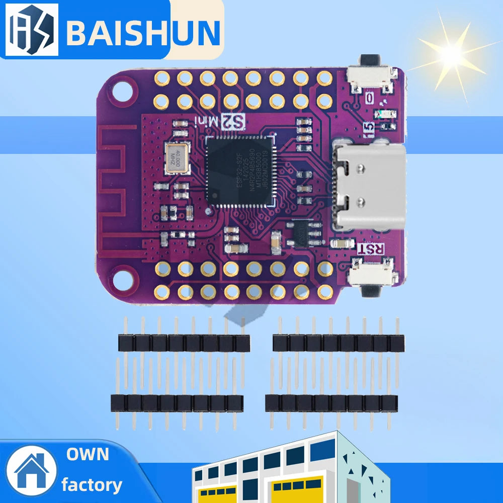 ESP32-S2 Mini Iot Development Board ESP32-S2FN4R2 Wi-fi 4 802 11 B G Zpaxo Default Title