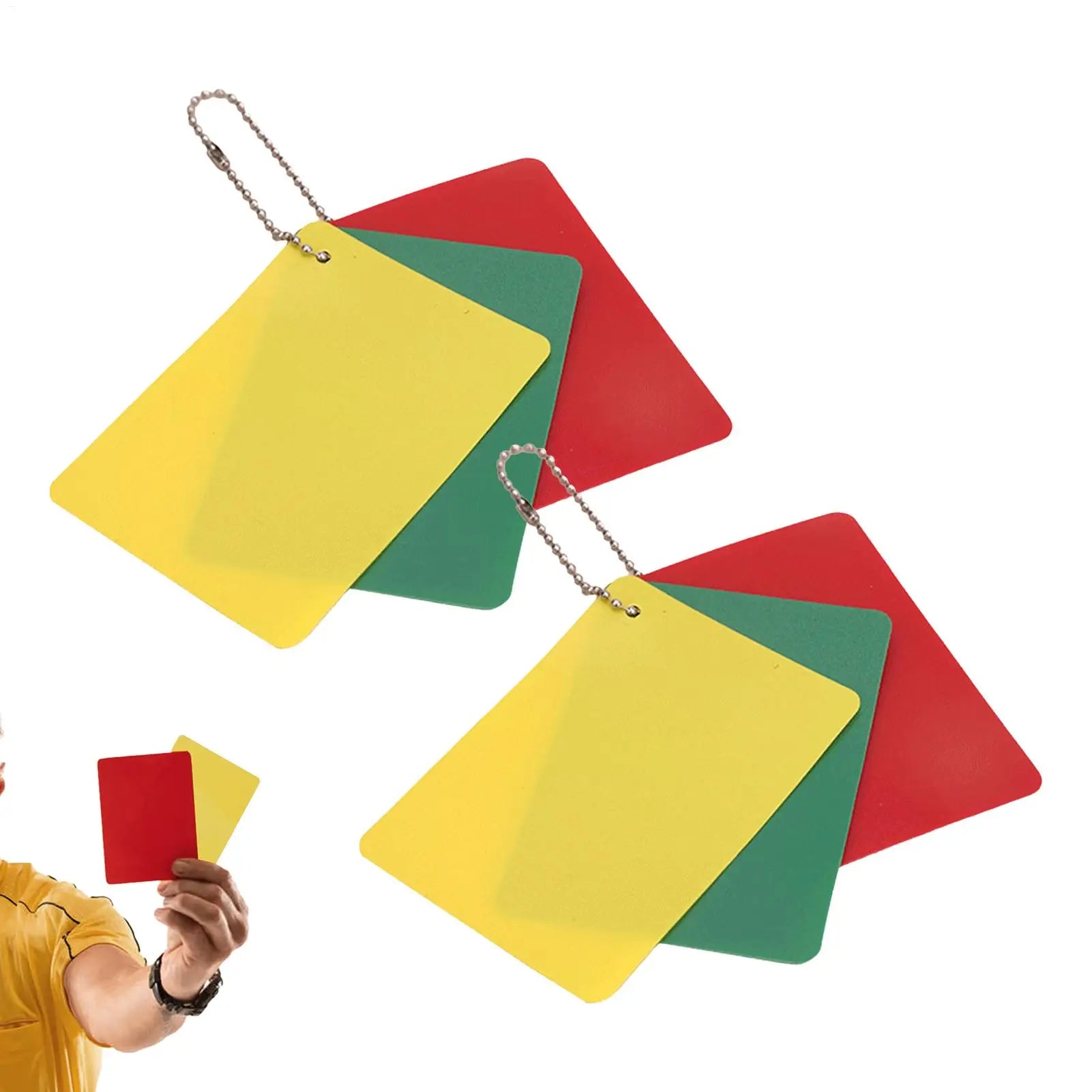 Football Penalty Cards Sports Refereeing Accessories Red Yellow Green