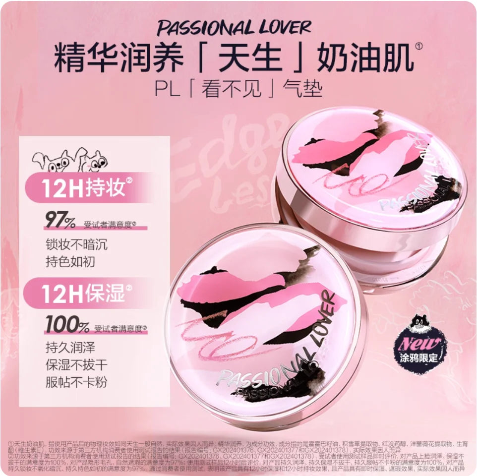 Passional Lover PL Creamy Velvet Blur Cushion Foundation Graffiti Lasting Foundation Makeup Cosmetics Zpaxo