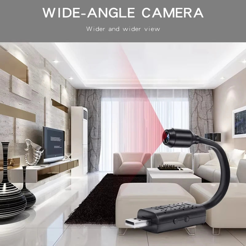 4K USB Surveillance Wifi Cameras Mini Flexible Lens Cable Motion