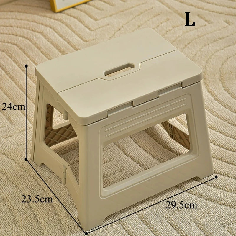 New Lightweight Space Thickened Folding Stool,Portable Home Outdoor Camping,Magza Fishing,Simple and integrated Design Zpaxo As shown
