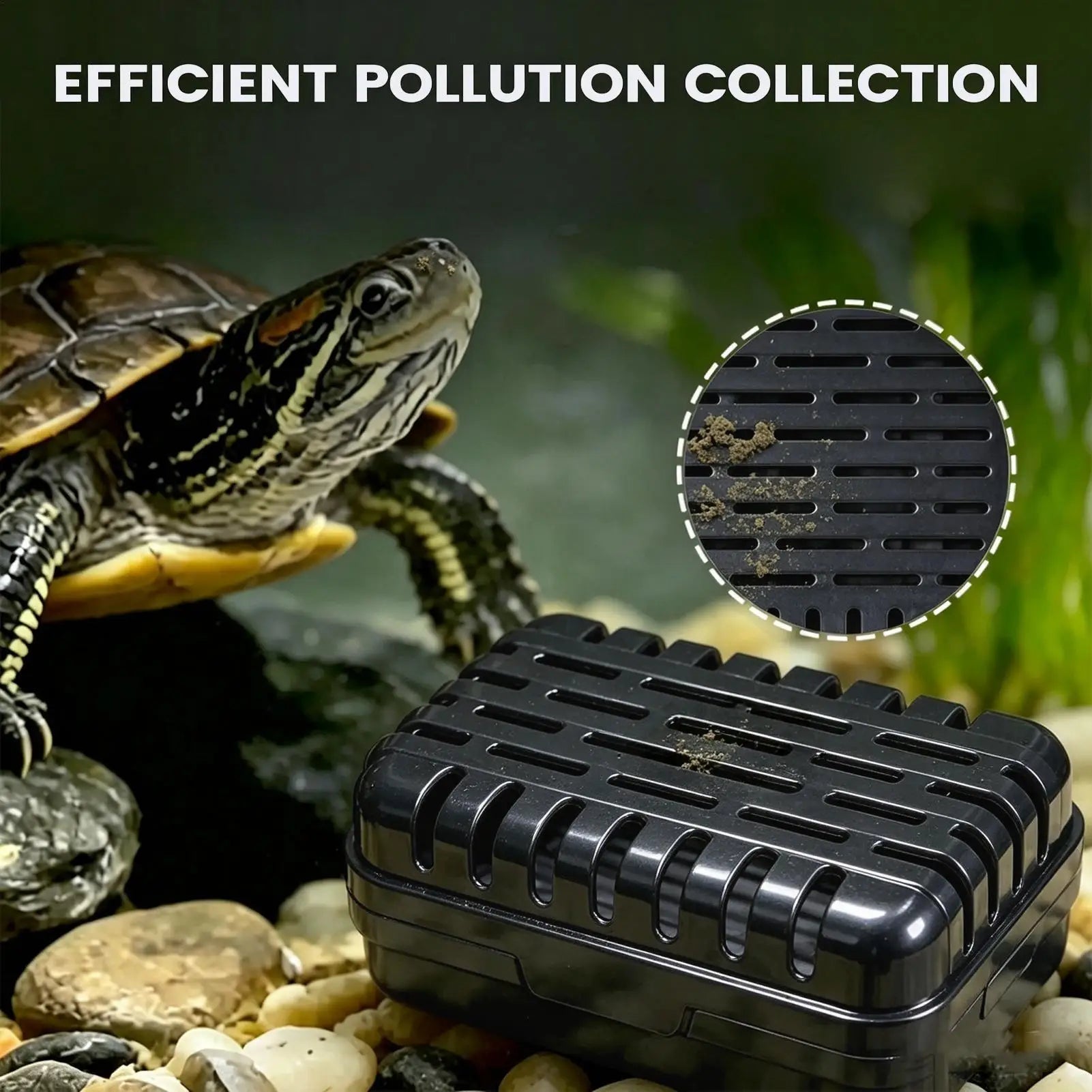 Turtle Accessories Terrarium Waste Collection Gear Aquarium Poop Zpaxo