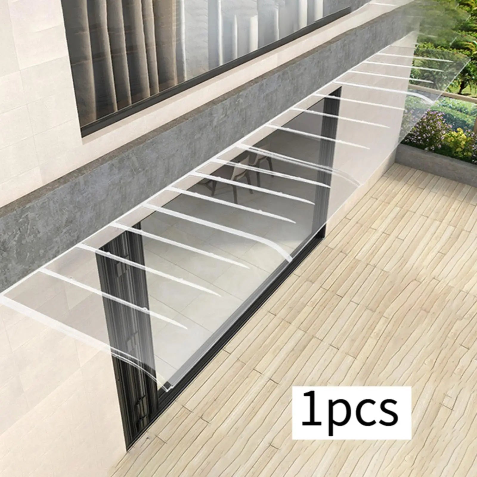 Window Awning Door Canopy Easy to Install Impact Resistant Sun Shetter Cover for Garage Balcony Garden Exterior Front Door Zpaxo