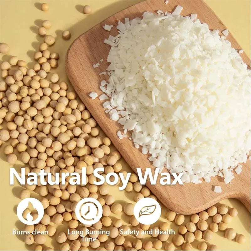 Natural Soy Wax Flakes 200g Candle Making Kit – Wicks Included Candle Making Kit Zpaxo