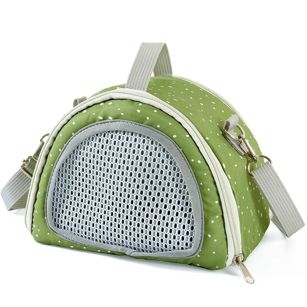 Hamster Bag Squirrel Take out Bag Hedgehog Out To Pack Honey Bag Chicken Four Seasons Outdoor Lizard Pet Oblique Straddle Bag Zpaxo olive green