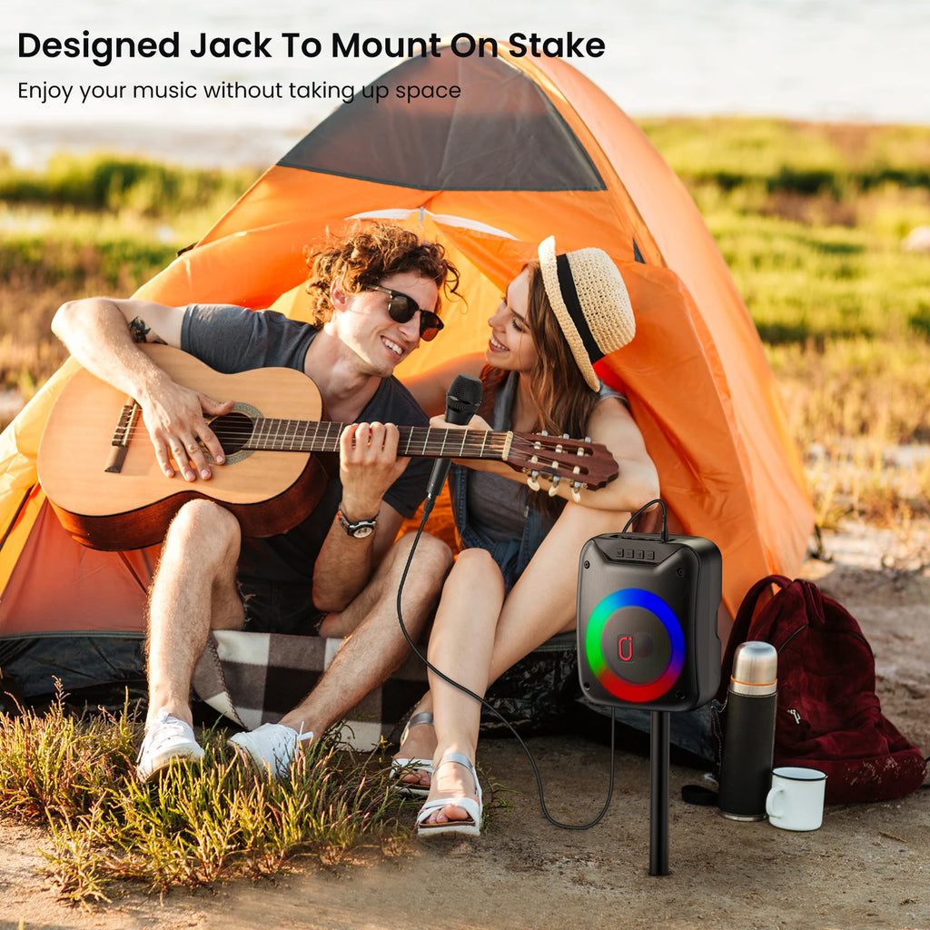 D18 High-power Portable Karaoke Speaker Microphone Wireless Bluetooth